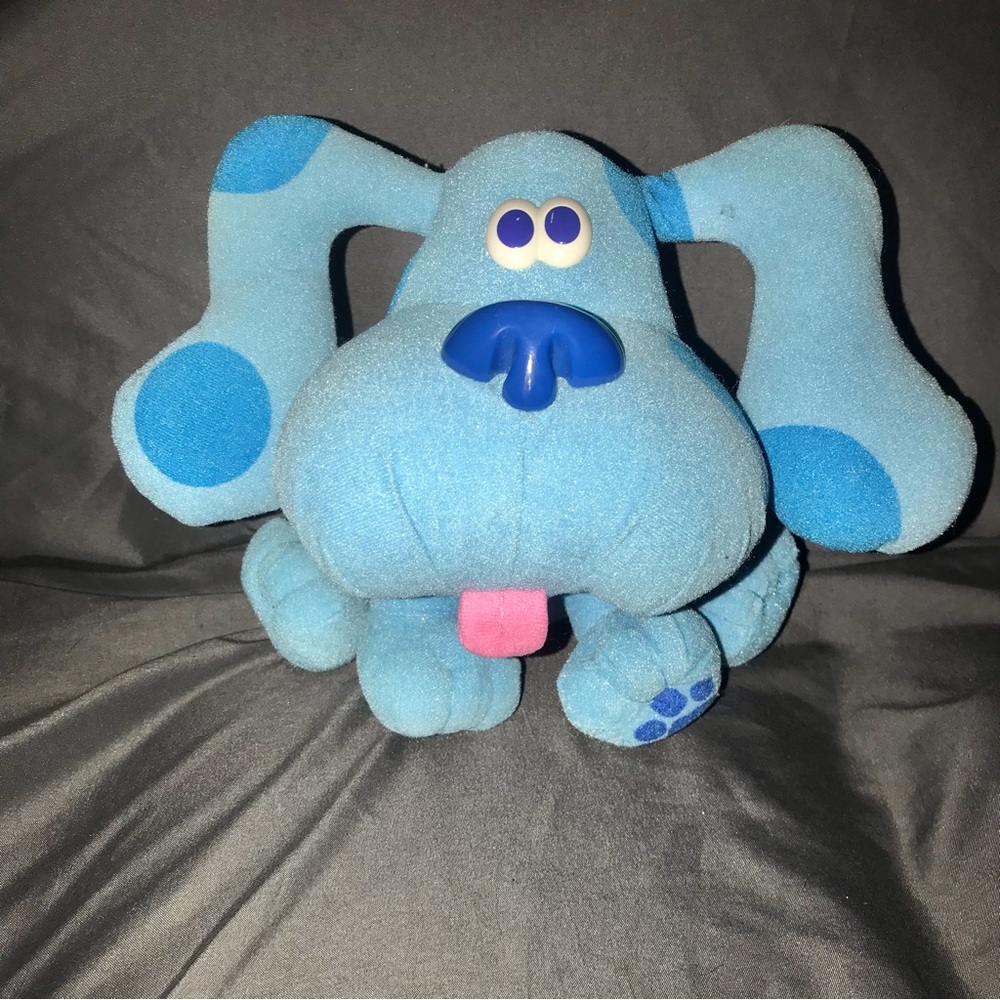 Vintage Tyco Blues Clues Blue Puppy Dog Plush 1997 Viacom